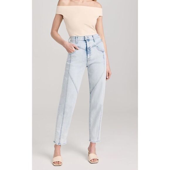 NWT MOTHER Women's High Waisted Pointy Study Nerdy Scatch Jeans size 30 - Picture 5 of 15